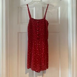 Red romper from hollister. Size small.